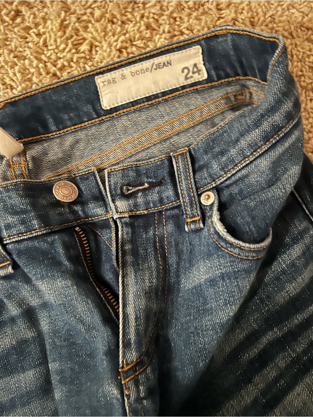 rag & bone Women’s Blue Denim Jeans - 24